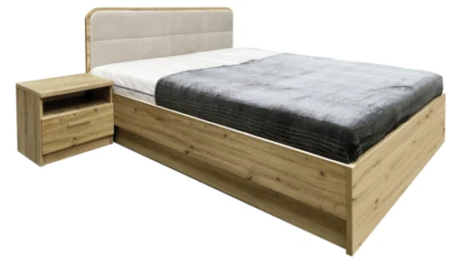 Lova su rėmu ir daiktadėže 160/200 cm Canada CA-1C