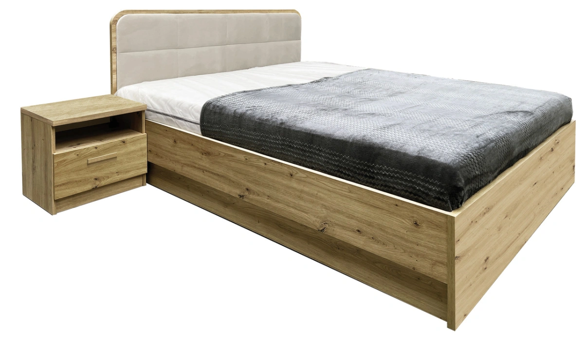 Lova su rėmu ir daiktadėže 160/200 cm Canada CA-1C