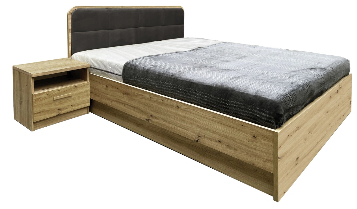 Lova su rėmu ir daiktadėže 160/200 cm Canada CA-1G