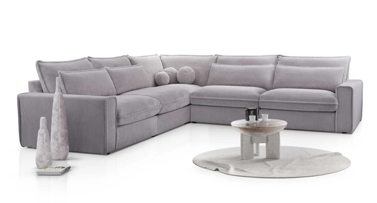Cecylia modulinė kampinė sofa, neišskleidžiama, 309x309 cm