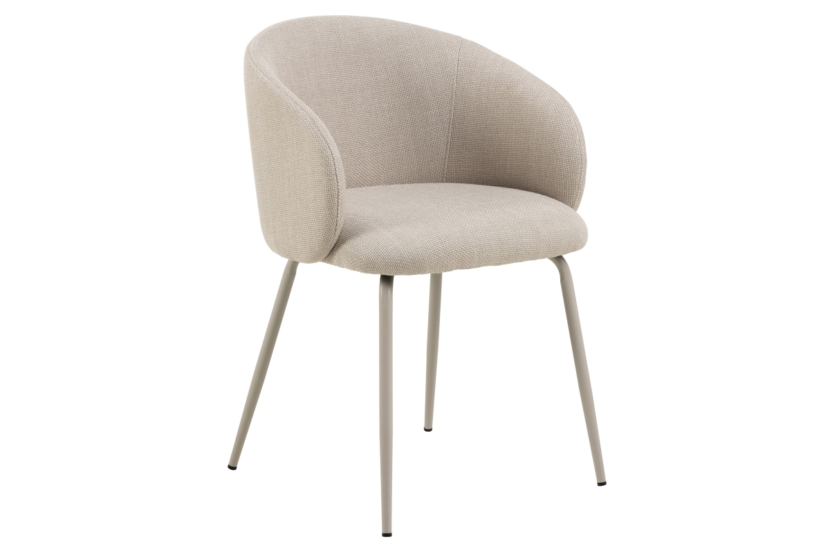 CLARA smėlio spalvos (Basel 24 audinys) / smėlio spalvos kojelės - MODERNI APMUŠTA KĖDĖ SVETAINEI / VALGOMAJAM / BIURUI / PALĖPEI