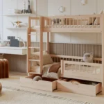 COEN dviaukštė lova su stalčiais 90x190 cm