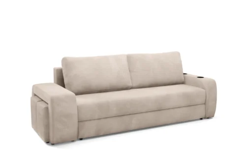 Enez sofa su pufais – Gražus audinys – AKCIJA