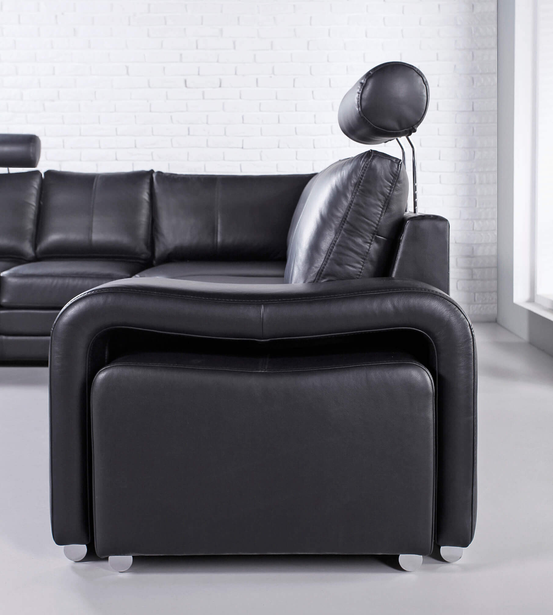 ENZO kampinė sofa, odinė, 316x200 — изображение 4