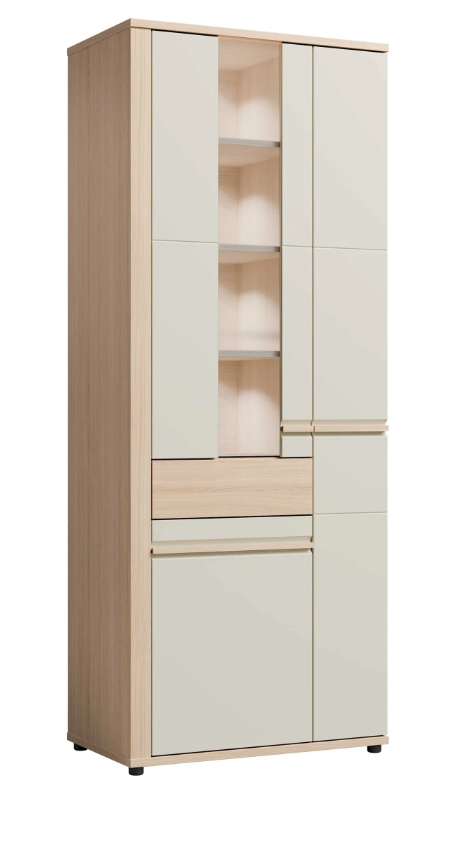 Oslo OS2 kašmyro vitrina su stalčiumi ir apšvietimu