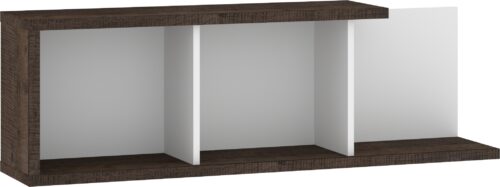 BRITA 15 baldų sieninė lentyna svetainei, Grange ąžuolo spalvos, balta