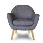 Evora fotelis su medinėmis kojomis Bydgoskie Meble Leather L4