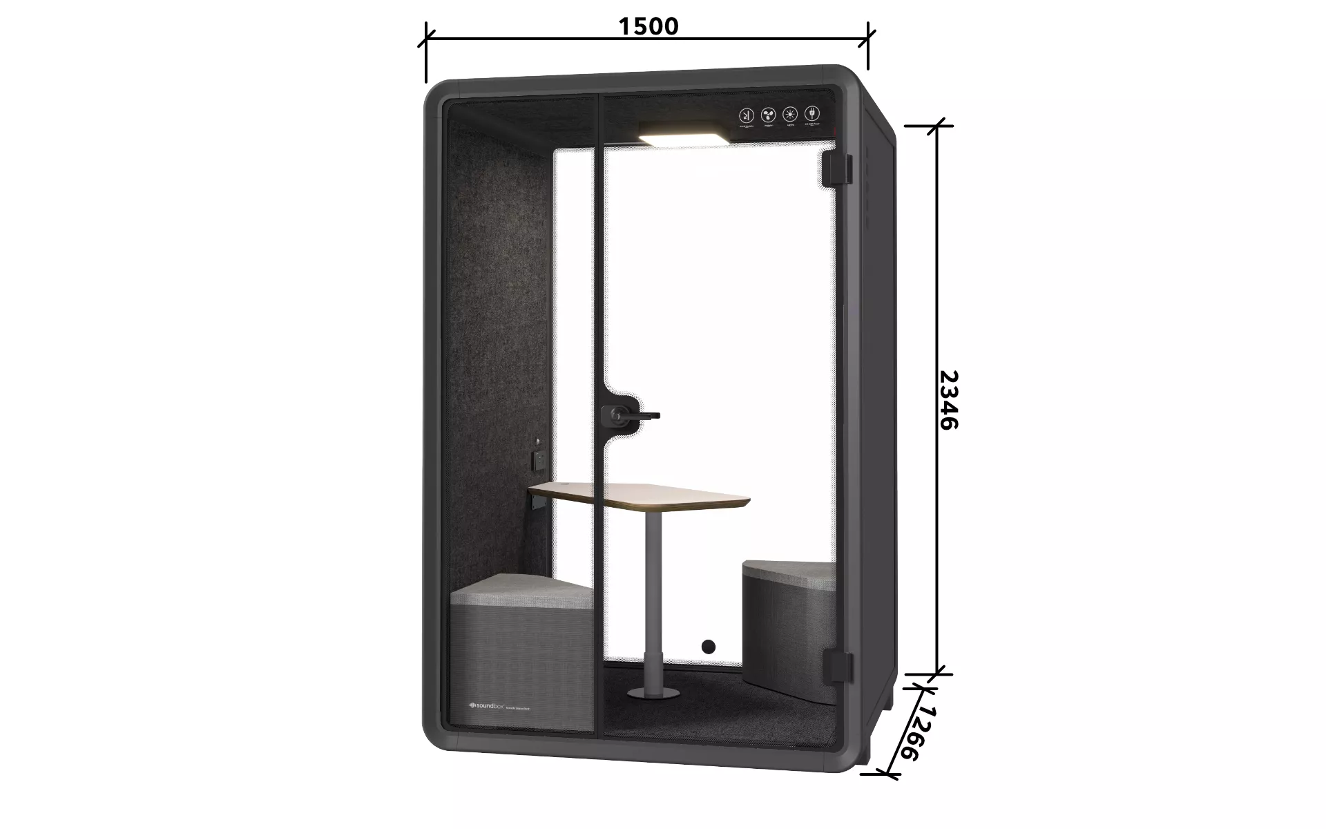 Vidutinio dydžio kabina ST MEDIUMBOOTHCST — изображение 3