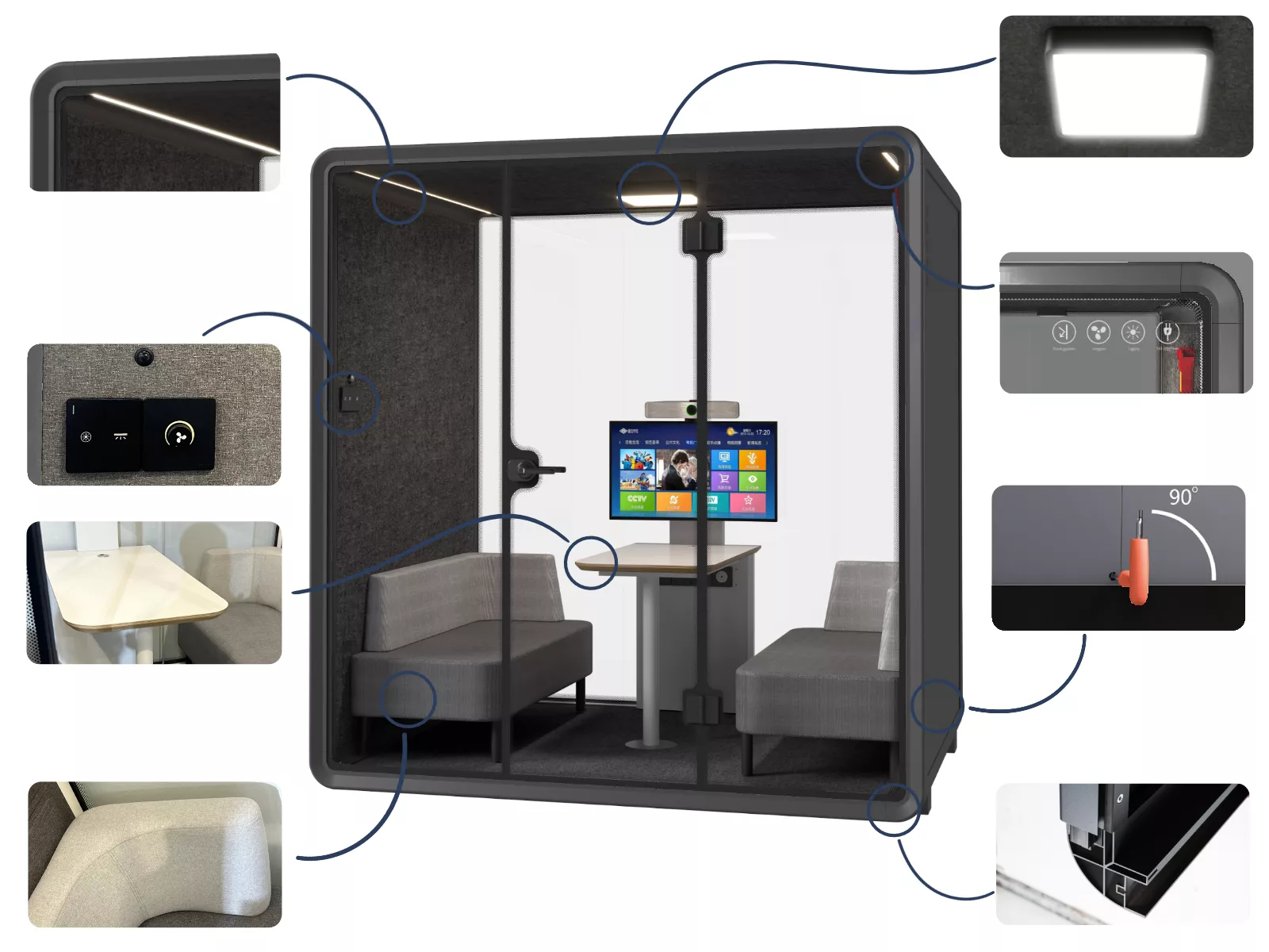 Didelė kabina ST LARGEBOOTHCST kajutė — изображение 2