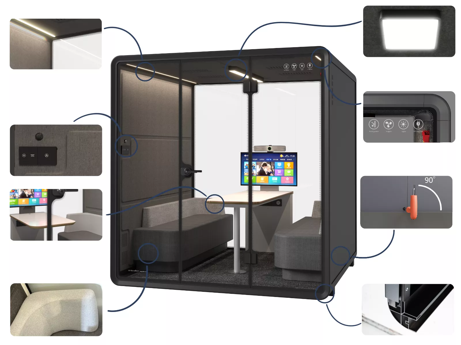 Didelė kabina 3D LARGEBOOTHC kajutė - Paveikslėlis 3