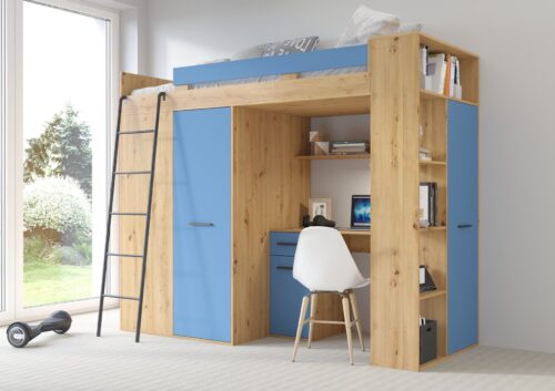 RAVENA L antresolė be kilimėlio, artisan / mėlyna