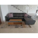 CAYENNE kampinė sofa 280x180 Massiv Nero