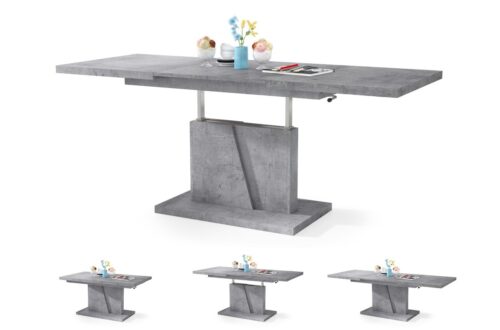 GRAND NOIR „Millenium Concrete“ – MODERNUS IŠTRAUKIAMAS SUOLAS, PAKELIAMAS STALAS, KAVOS STALIUKAS