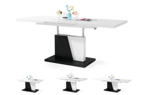 GRAND NOIR baltas/juodas – MODERNUS IŠTRAUKIAMAS PAKELIAMAS SUOLAS