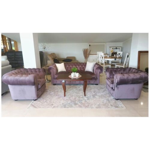 CHESTERFIELD 3R+1+1 Fargotex pianinas, 18 vnt. komplektas