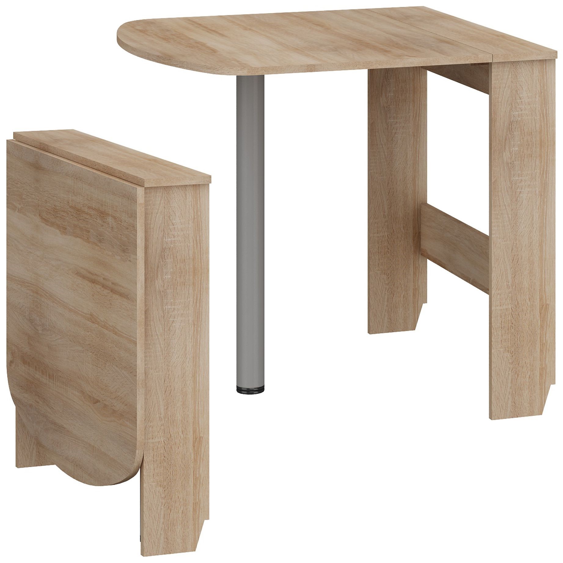 PART 6 sulankstomas sieninis stalas virtuvei-valgomajam, Sonoma ąžuolas