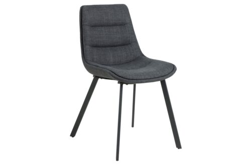 IDA Antracito spalvos (Basel 19 audinys) – MODERNI APMUŠTA KĖDĖ SVETAINEI/VALGOMAJAM, PALĖPEI