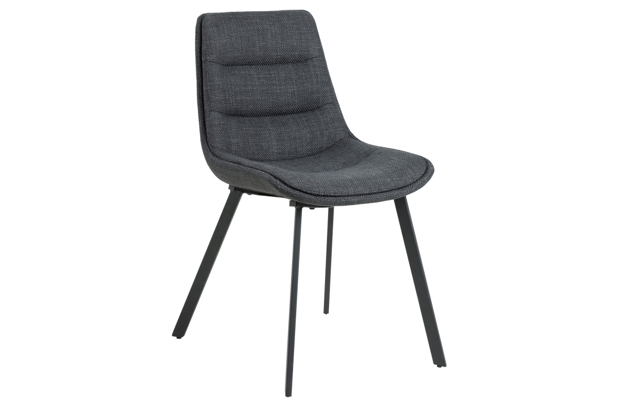 IDA Antracito spalvos (Basel 19 audinys) - MODERNI APMUŠTA KĖDĖ SVETAINEI/VALGOMAJAM, PALĖPEI