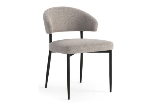 IRIS Beige Latte (Monza 60 audinys) – MODERNI BUKLĖ APMUŠTA KĖDĖ SVETAINEI, VALGOMAJAM, BIURUI, PALĖPEI