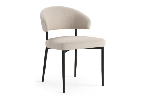 IRIS Beige (Basel 24 audinys) – MODERNI APMUŠTA KĖDĖ SVETAINEI/VALGOMAJAM, PALĖPEI