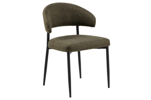 IRIS alyvuogių žalia (Basel 77 audinys) – APMUŠTA PYNIMO KĖDĖ SVETAINEI/VALGOMAJAM, PALĖPEI