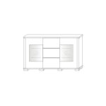 aukšta komoda 3S 2DPE + SZ KACPER