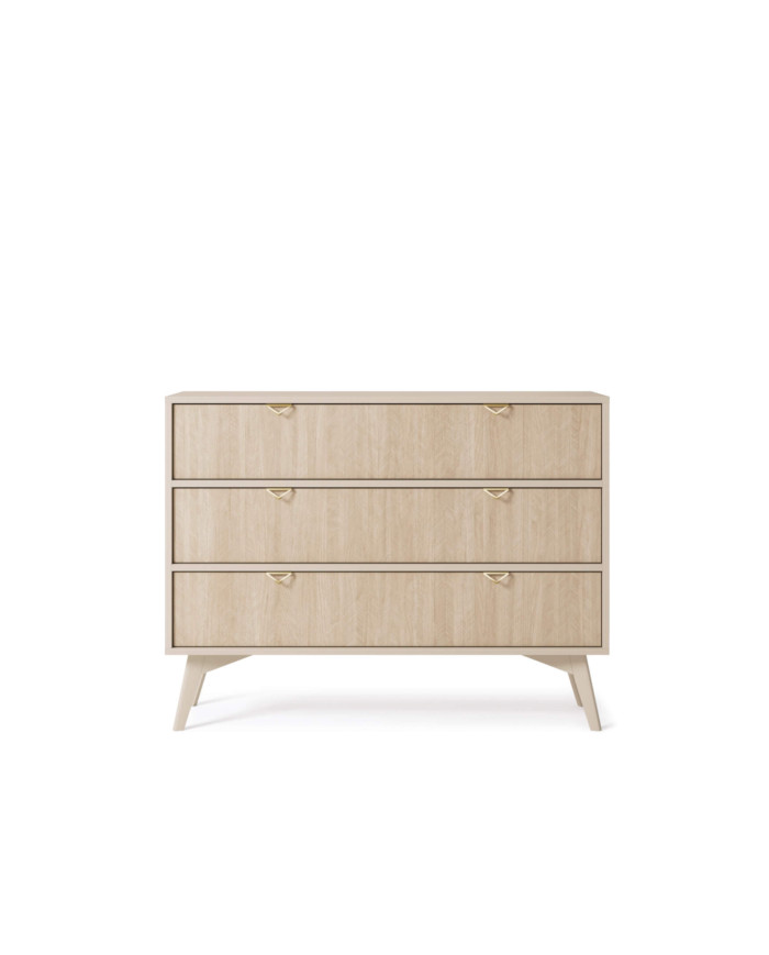 Forest KSZ106 komoda, smėlio spalvos/skandinaviško rašto