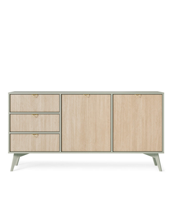 Forest KSZ158 komoda, durelėmis, eukalipto/eglutės rašto