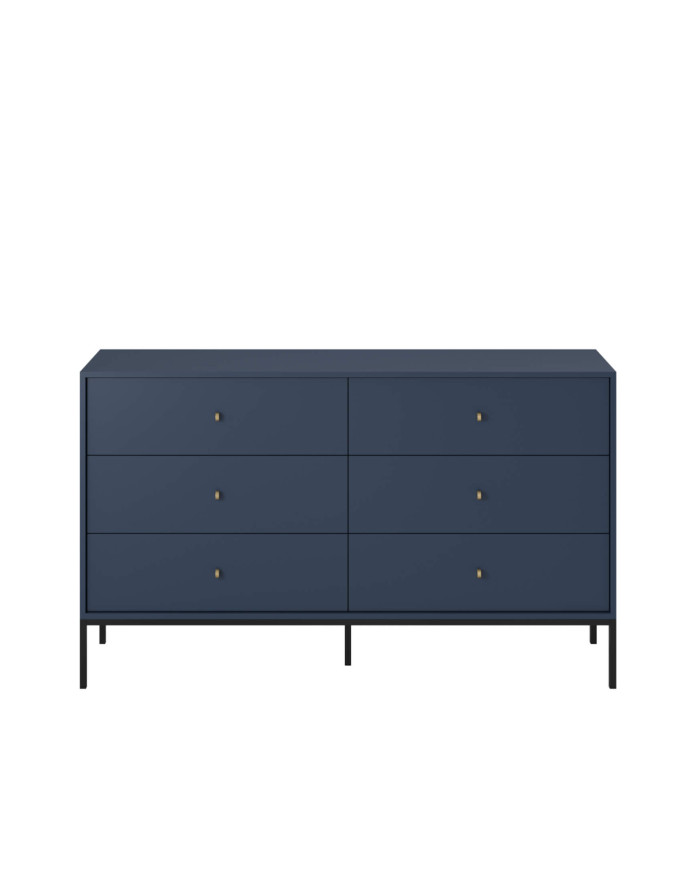 Mono MKS154 komoda, tamsiai mėlyna/juodas rėmas