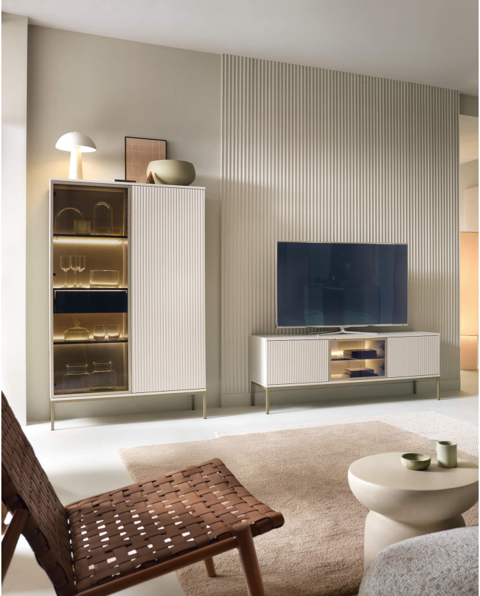 Sento K104 komoda, dviejų durų, su apšvietimu, Cashmiere — изображение 5