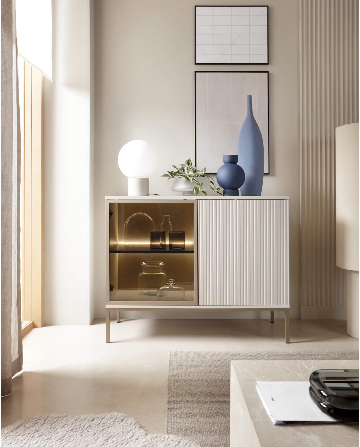 Sento K104 komoda, dviejų durų, su apšvietimu, Cashmiere — изображение 6