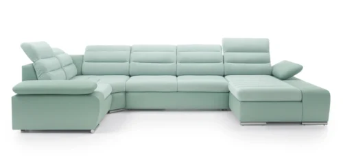 Korfu II kampinė sofa-lova su reguliuojamais galvos atlošais Gr1