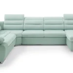 Korfu III kampinė sofa-lova su reguliuojamais galvos atlošais Gr1