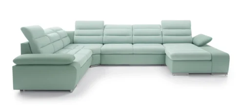 Korfu III kampinė sofa-lova su reguliuojamais galvos atlošais Gr1