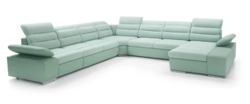 Korfu IV kampinė sofa-lova su reguliuojamais galvos atlošais Gr2