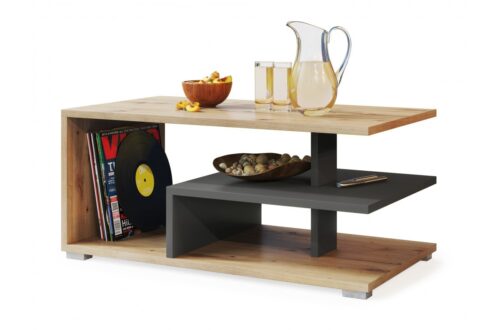 LINK Artisan Oak/Anthracite – MODERNUS KAVOS STALIUKAS SU LENTYNA