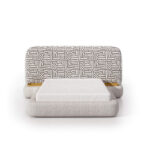 „Genesis“ minkštos lovos 160x200 cm, mediniai aksesuarai