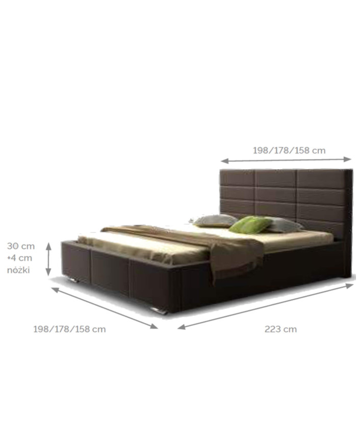 Standartinės minkštos „Mars“ lovos 180x200 cm — изображение 5