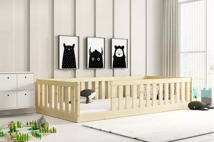 Bella Sima viengulė vaikiška lova 90x190, pušis