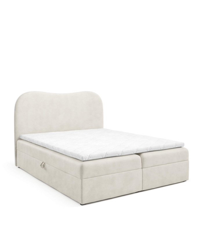 „Ambra Lux“ kontinentinė lova 120x200, apmušta, čiužiniai, čiužinys antčiužiniui, konteineris