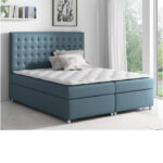 Asti kontinentinė lova 160x200, apmušta, čiužinys, čiužinuko užtiesalas, konteineris