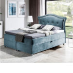 Bedran kontinentinė lova 120x200, apmušta, čiužinys, čiužinuko užtiesalas, konteineris