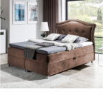 Bedran kontinentinė lova 180x200, apmušta, čiužinys, čiužinuko užtiesalas, konteineris