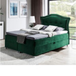 Bedran kontinentinė lova 200x200, apmušta, čiužinys, čiužinuko užtiesalas, konteineris