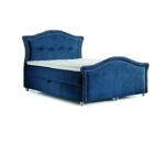 Bedran Lux kontinentinė lova 200x200, apmušta, čiužinys, čiužinuko užtiesalas, konteineris