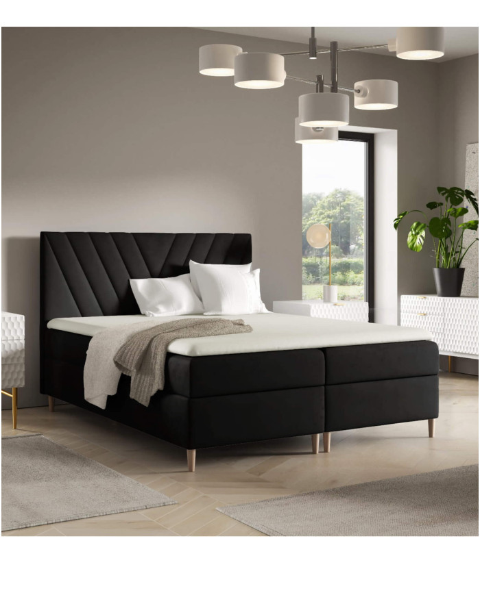 Beno kontinentinė lova 120x200, apmušta, čiužiniai, čiužinys, čiužinuko užtiesalas, konteineris - Paveikslėlis 4