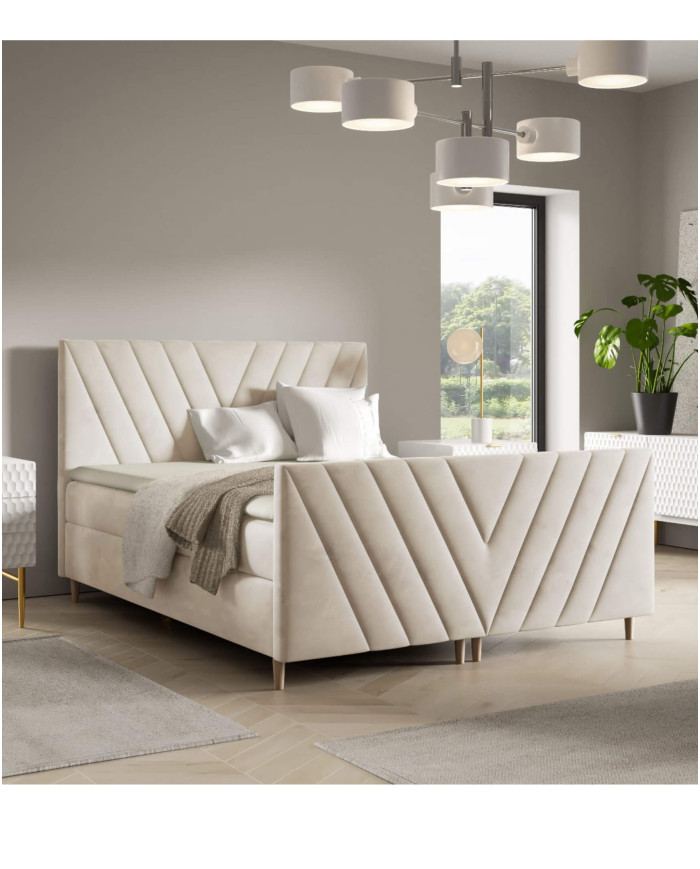 Beno Plus kontinentinė lova 120x200, apmušta, čiužiniai, čiužinys antčiužiniui, konteineris