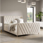 Beno Plus kontinentinė lova 160x200, apmušta, čiužiniai, čiužinys antčiužiniui, konteineris