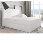 Bono kontinentinė lova 120x200, apmušta, čiužinys, čiužinuko užtiesalas, konteineris