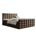 Calvani kontinentinė lova 180x200, apmušta, čiužiniai, čiužinys su užtiesalu, konteineris